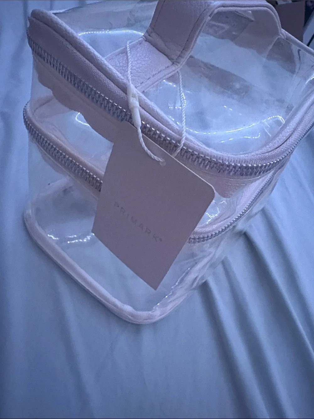 Clear Pink Travel and Storage Cosmetic Bag - Transparent Organizer